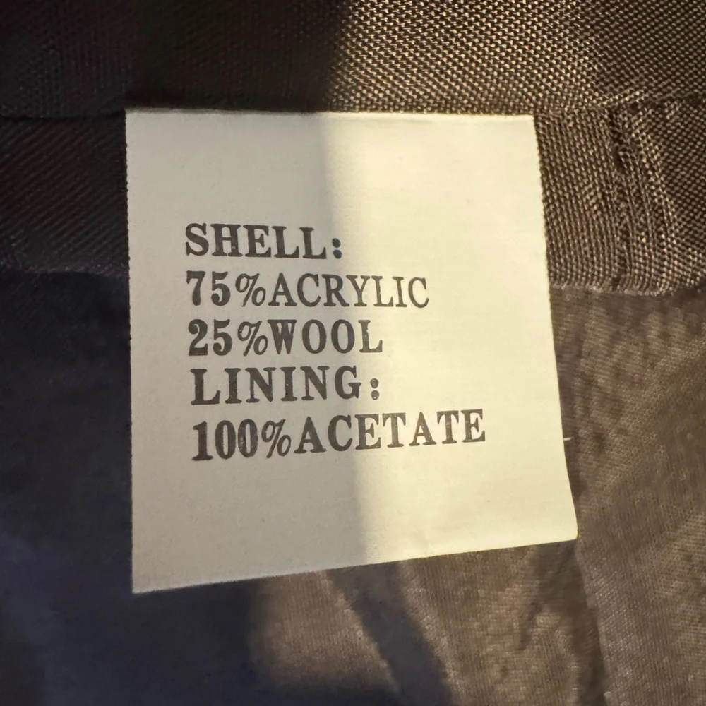 Insight brown tweed moto jacket blazer. Size: 6 - Picture 7 of 10